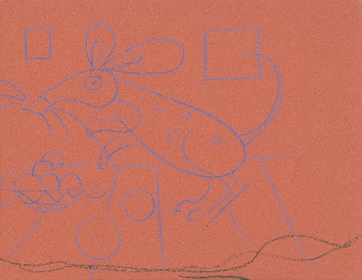 Ernest Lothar, Untitled
pastel on construction paper