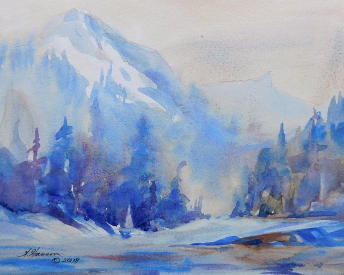 Wes Hanson, Winter Mist
2018, watercolor