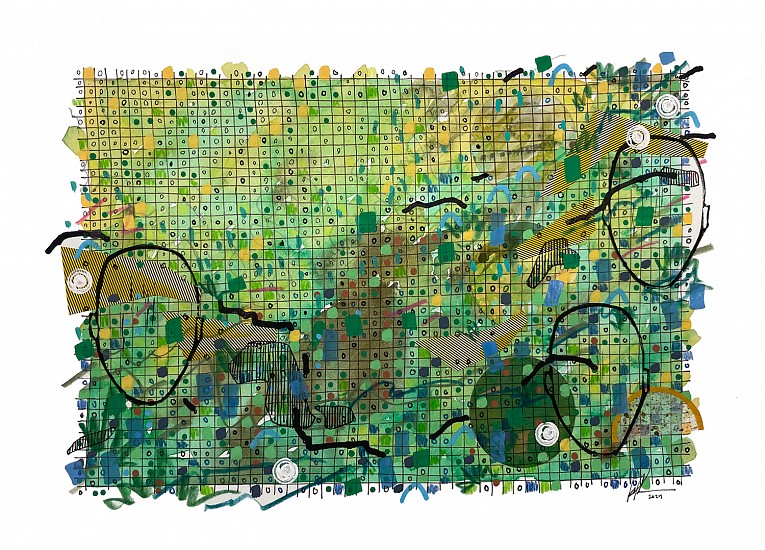 Andrew Parker, Trails to Follow
2024, mixed media