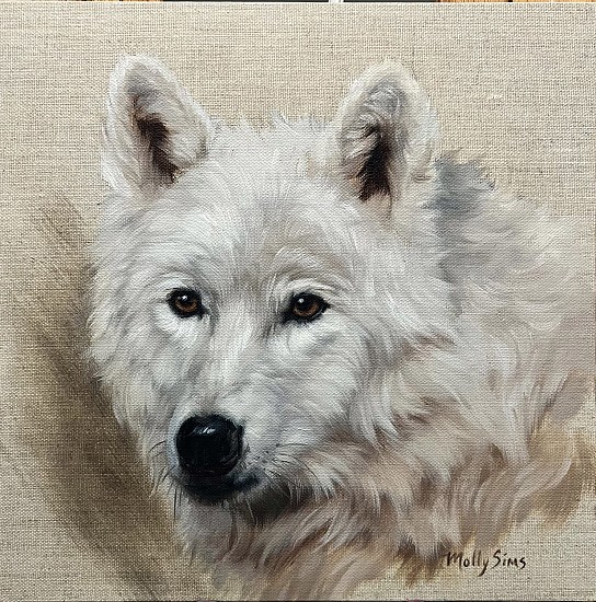 Molly Sims, White Wolf Portrait
2024, oil