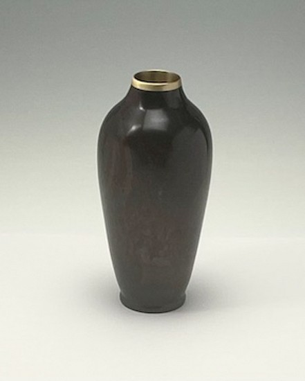 Troy Thompson, Iron Wood Vase with Brass ring
2024, Desert iron wood