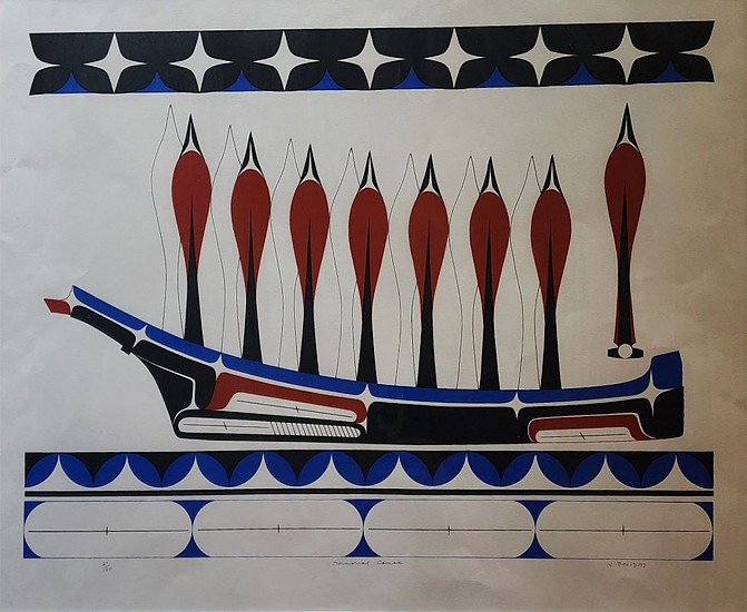 Unknown Artist, Memorial Canoe, 21/100
1977, silk screen print on paper