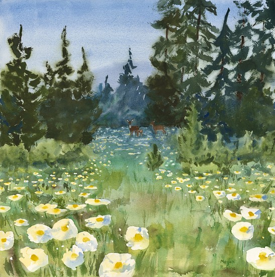 Megan Perkins, A Fleeting Encounter
2024, watercolor