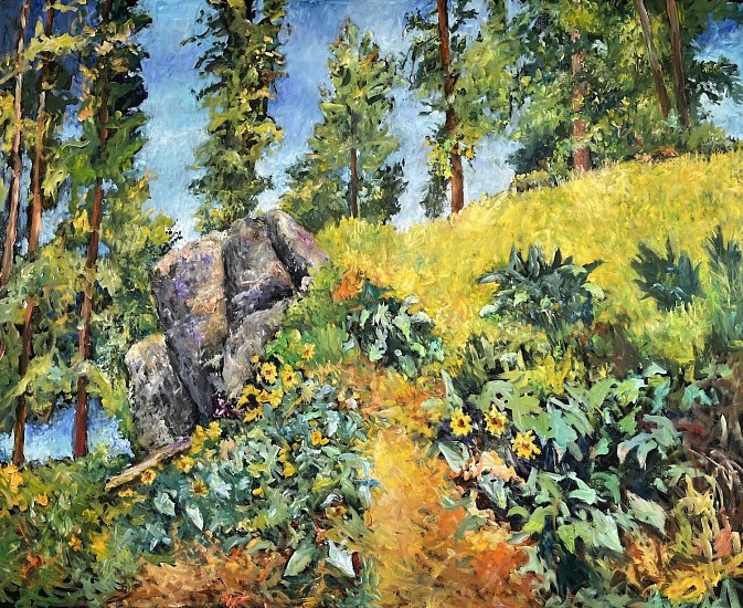 LR Montgomery, The Wealth Of A Hillside At Tubbs Hill
2024, oil on canvas