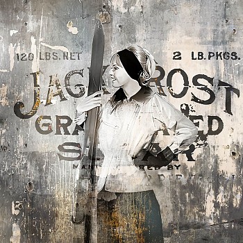 anst 0009 anstead dk label vintage woman headband jack frost 36x36 sm