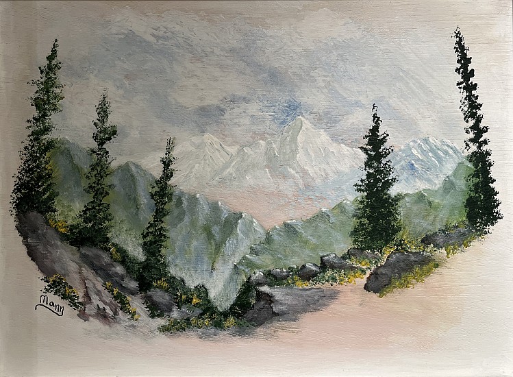 Isaac Mann, Study of North Idaho
2024, acrylic