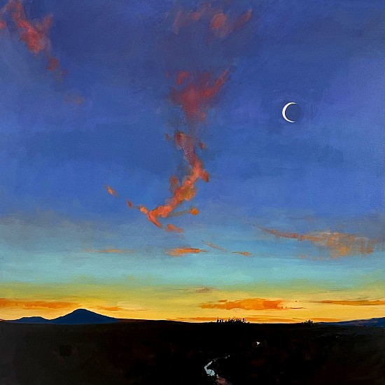 Aaron Johnson, Moon and Sky
2022, oil