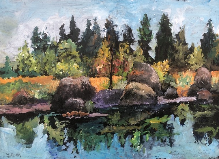 LR Montgomery, Plantes Ferry Boulders
2024, oil on panel