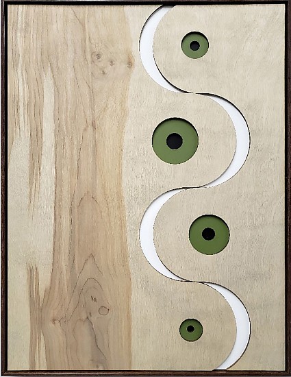 Christian Benoit, First Tracks 3
2023, Acrylic Paint and Stain on Wood