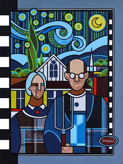 Denny Driver, American Gothic #7
2024, Acrylic Paint