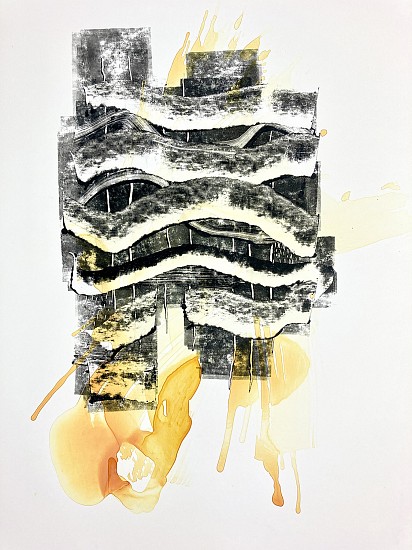 Hanna Kuhns, The Orchard Run
2025, ink and acrylic