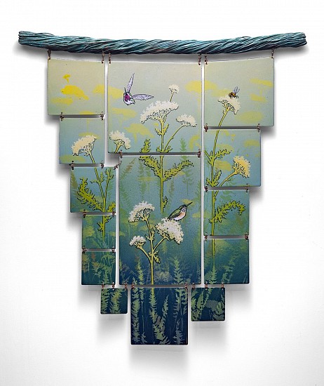 Sheila Evans
Kiln fired enamel on steel