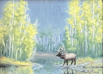 SIM 0056 Evening at the River(elk)