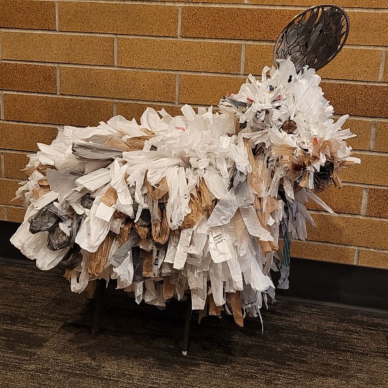 Jennie Knutson
steel rebar & plastic bags