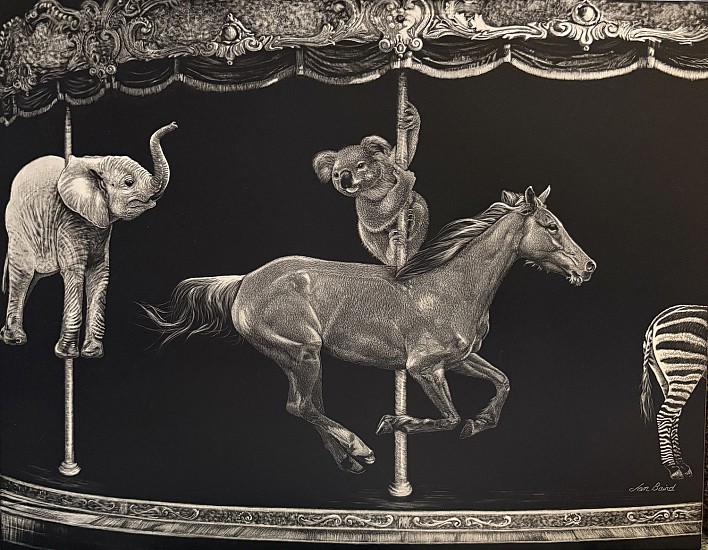 Jan Baird
scratchboard