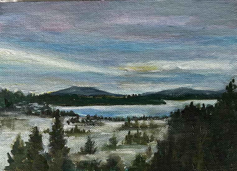Sally Machlis, Fog Over Fernan
oil