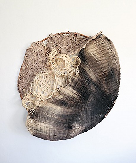 Alexandria Sorrels
Rattan woven on copper conduit hoop