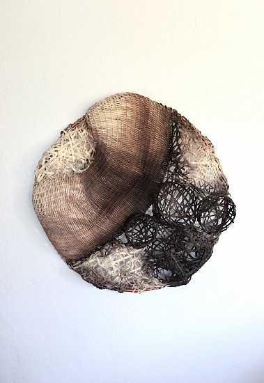 Alexandria Sorrels
Rattan woven on copper conduit hoop