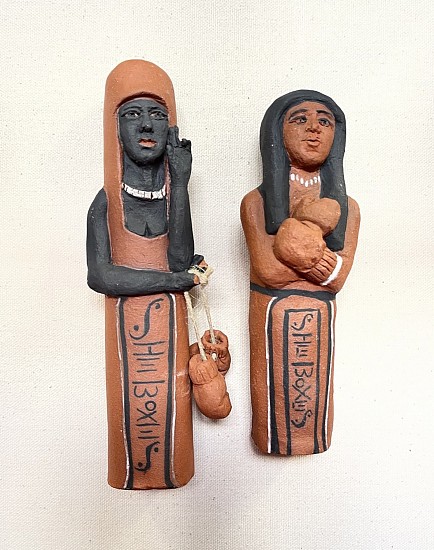 Mary Frances Dondelinger, 2 Dolls
clay