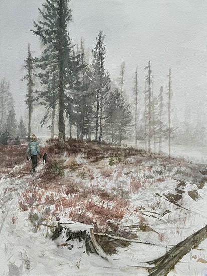 Erin Cassetto, A Winter Memory
2024, Watercolor on Arches