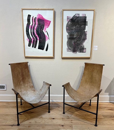 Giorgio Belloli, Leather Sling Chairs
1960's