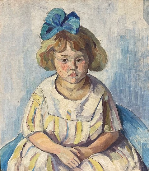 Delia Mannion Frund, Blue Ribbon
oil on canvas