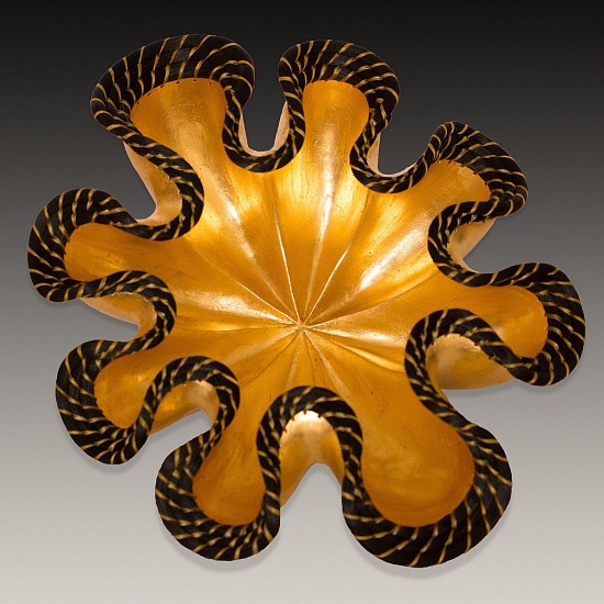 Valerie Seaberg, Everything is Waiting for You
2020, gold leaf, horse hair and stoneware