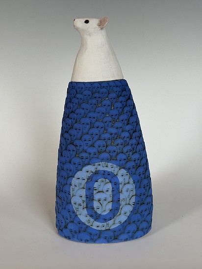 Susan Mattson, Mouse 0
2025, Stoneware, oxides, and underglaze