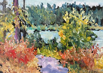 montgomery lr first snow 5x7 oil on panel c lr montgomery 300dpi 1500px img 4158 1