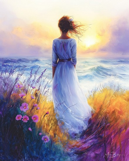 Mike Baker, Whispers Of The Quiet Angel
2025, A.I. Generated Print