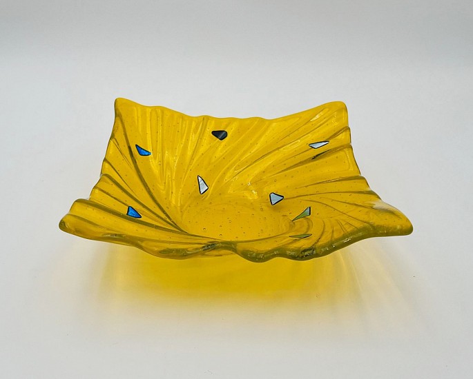 Louise Telford, Yellow Stormy Bowl
2025, glass
