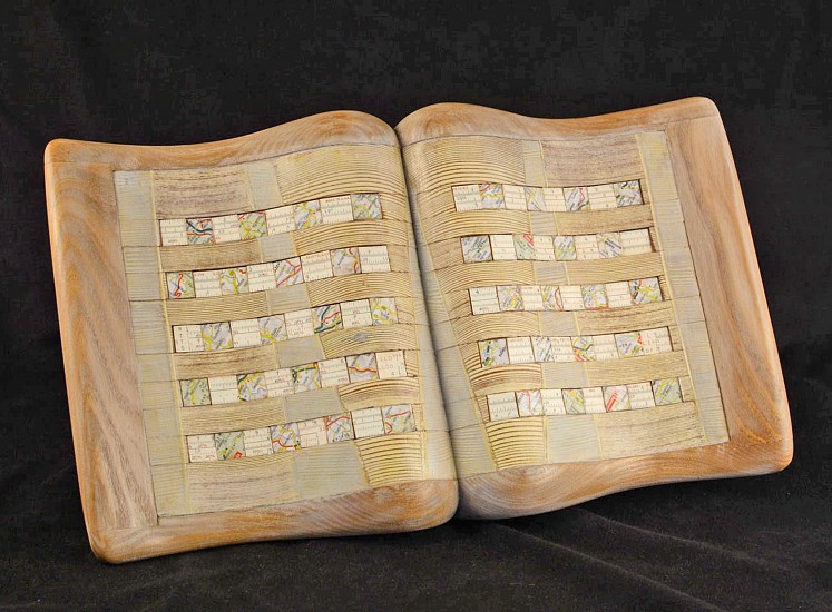 Morse Clary, Maps and Measures
2015, Catalpa, cedar, map insets