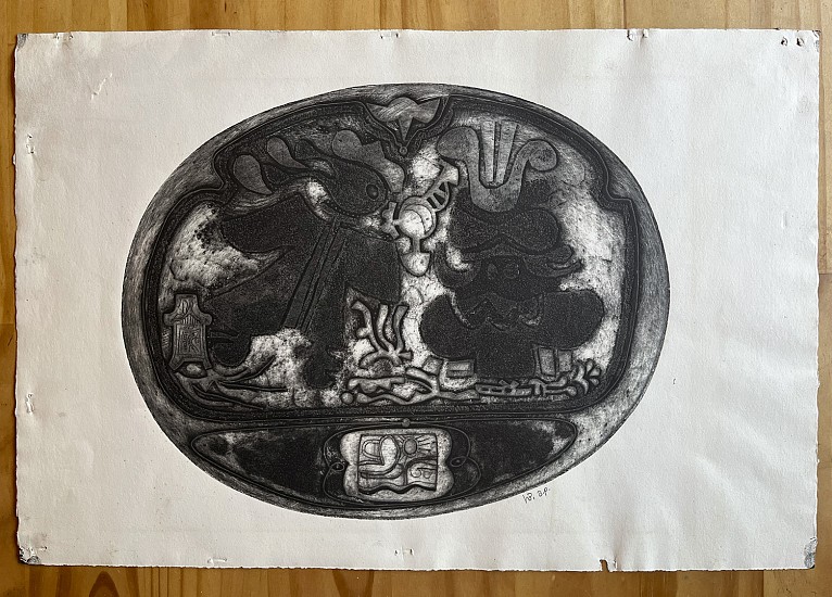 Harold Balazs, Untitled Oval
embossed intaglio