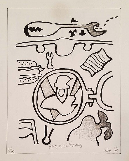 Harold Balazs, Help is on the Way 1/18
2012, silk screen