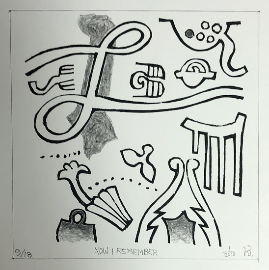 Harold Balazs, Now I Remember 9/18
2012, silk screen