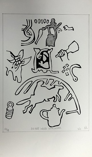 Harold Balazs, Do Not Waste Your Wishes 11/18
2012, Computer Ink/ Graphite